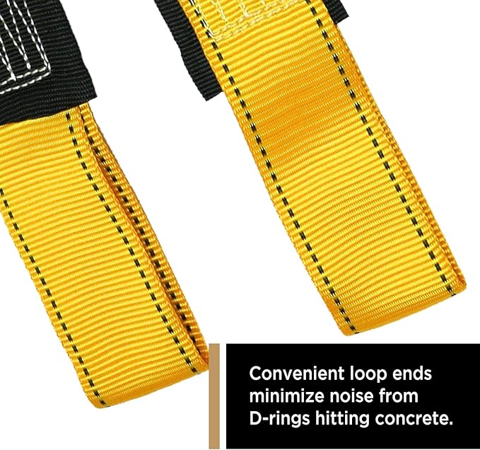 AFP 6’ Concrete Anchor Strap Heavy-Duty w/Loop Ends OSHA/ANSI Compliant 5,000lb (1, 6 FT)