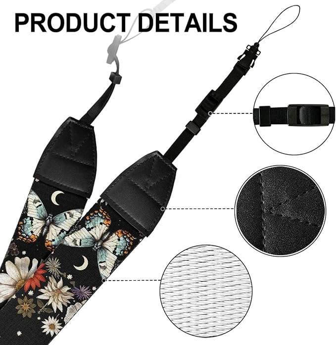 GLENLCWE Camera Strap, Camera Strap for Photographers Neck Strap Replacement Fit Most Cameras