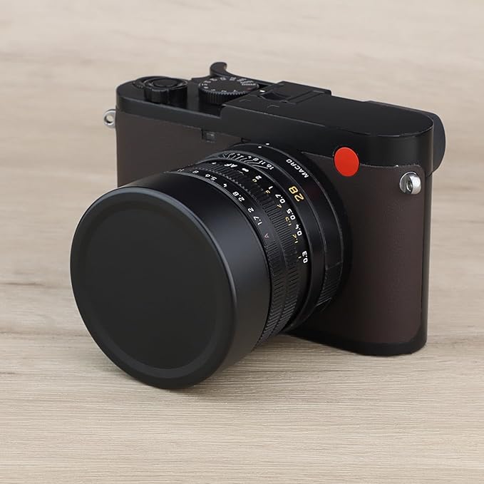 Haoge Metal Front Lens Cap Cover for Leica Q3 Q3-43 Q2 Q Type 116 Type116 Digital Camera Accessories Black