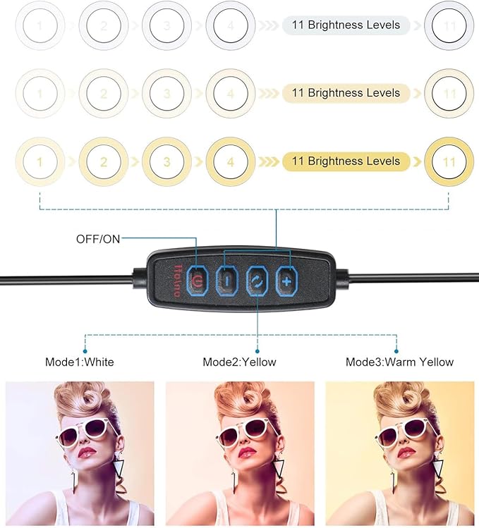 Video Conference Lighting Kit, Ring Light Clip on Laptop Monitor, 6" Dimmable LED Circle Selfie Light for Zoom Meeting/Remote Working/Zoom Calls/Live Streaming/Video Recording