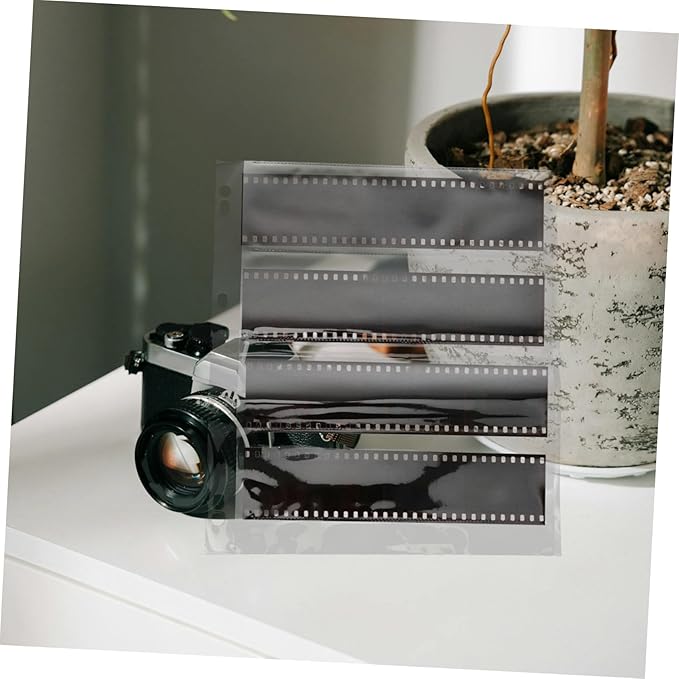 Tofficu 10pcs Negative Sleeves for Film Waterproof Document Pouch with Heavy Duty Page Protectors for Archival Photo Storage Organizer Protective Film for Photo and Slides