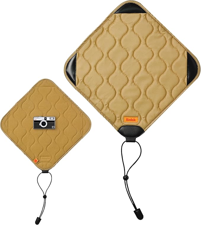 KODAK Camera Wrap Size M 31x31cm - Water-Resistant, Anti-Scratching and Dust-Free Protective Cloth for Mirrorless Camera, Compact Camera, Prime Lens (Khaki) [ONE Item]