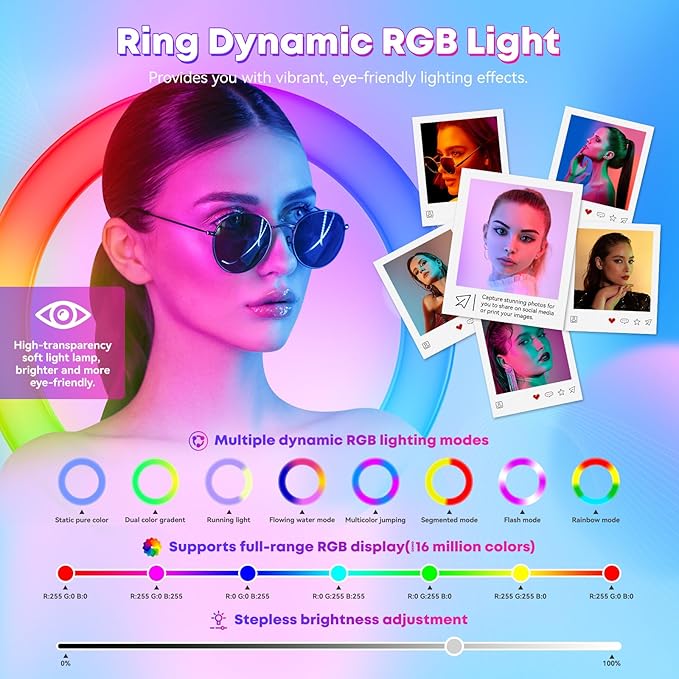 Portable Photo Booth for I pad 10.9in 10.2in 11in 12.9in, with Cyratok Software APP Control Ring Light, Lightweight & Rolling Base Selfie Photo Booth Machine for Weddings, Parties