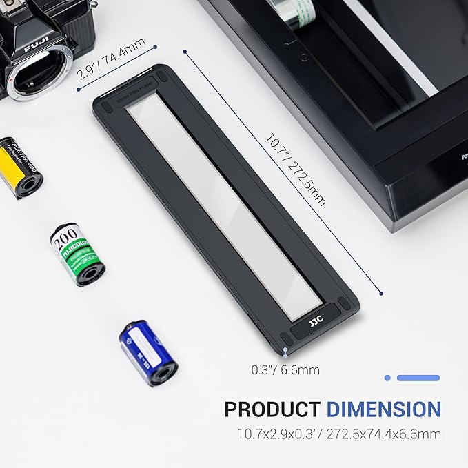 JJC Negative Film Holder Mounts for 35mm Compatible with Film Scanners Copying Equipment, Holds 6 Negative Frames On Digitizing Adapter Set