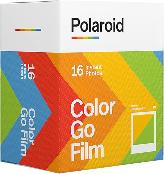 Polaroid Go Generation 2 Instant Film mini Camera (Black) Bundled with Polaroid GO Color Film Double Pack, Hard Carrying Case, Lens Cleaning Cloth