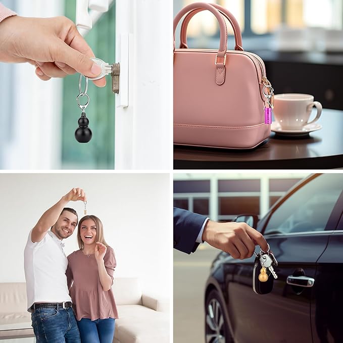 LIGHTFE Mini Flashlight Keychain Jewelry Mini Light Handheld Emergency Light (Mini02 Black)