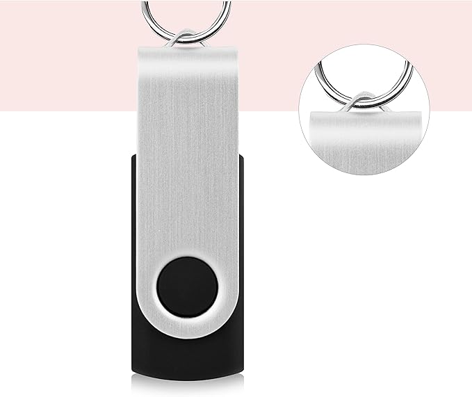 KOOTION 10 X 8GB USB Flash Drive 8g Flash Drive Thumb Drive Memory Stick Pen Drive Keychain Design Black