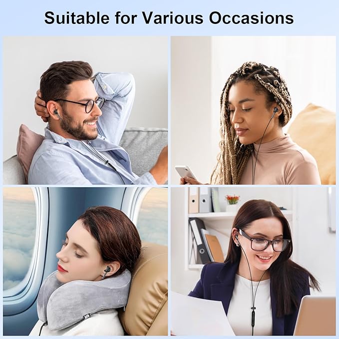 USB C Headphones Wired Earbuds for iPhone 17 Pro Max/Air/16e/16 Pro Max/16 Pro/16 Plus/16/15 Pro Max/15 Pro, Type C Earphones Wired Noise Canceling Ear Buds with Microphone for Samsung A17 A16 S25 S24