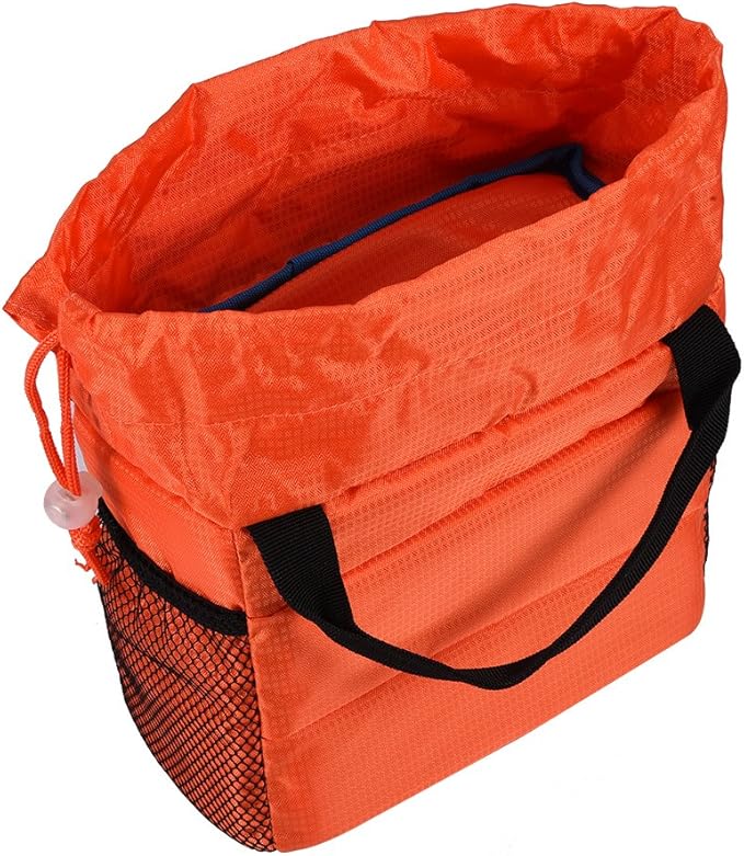 Padded DSLR/SLR Camera Bag, Portable Insert Partition Camera Handbag Shockproof Protective Case Carrying Pouch Bag for DSLR Camera/Lens(Orange)