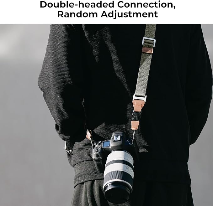 K&F CONCEPT 32mm Camera Neck Strap for Photographers Camera Strap Quick Release Clip Adjustable Sling Strap Compatible with Nikon Canon Sony Olympus DSLR Camera Deep Blue