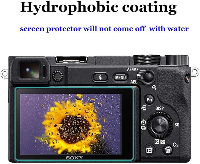 ULBTER A1 Screen Protector for Sony Alpha 1 / A1 Camera & Hot Shoe Cover 0.3mm 9H Hardness Tempered Glass Anti-Scrach Anti-Fingerprint Anti-Bubble [3+2 Pack]