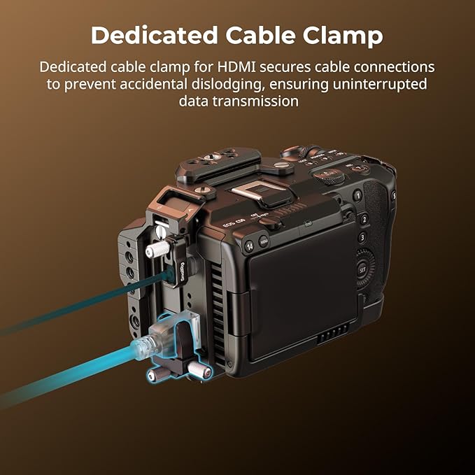 SmallRig Cage for Canon C50 with Cable Clamp for HDMI, Modular Design C50 Camera Rig, Included Cold Shoe, QD Socket, Plate for Arca and Detachable NATO Rail, Compatible with Original XLR Handle - 5656