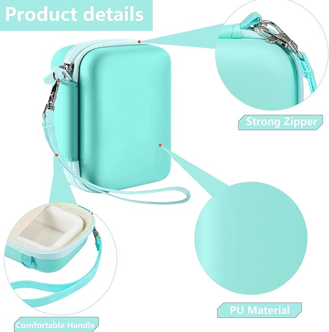 Leayjeen Kids Camera Case Compatible with Goopow/Mgaolo/HOOMOON/Hangrui Kids Camera Toys and Children Digital Video Camcorder Camera,Best Birthday Festival Gift -Green(Case Only)