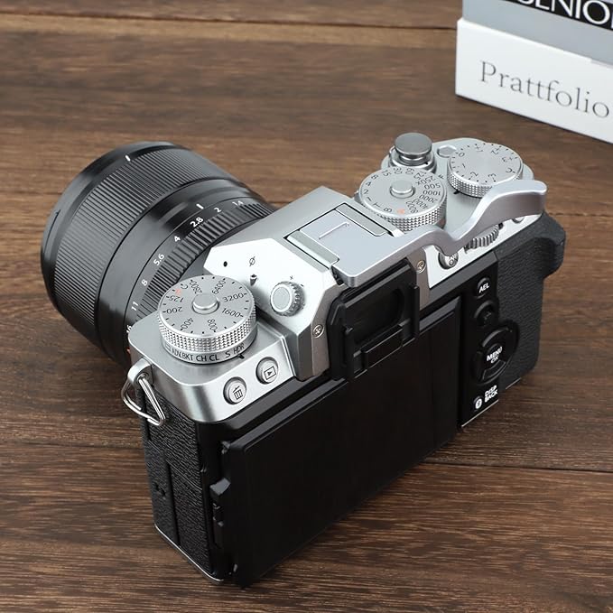 Haoge Thumb Up Rest Hand Grip for Fujifilm XT5 (Silver for Fuji X-T5)