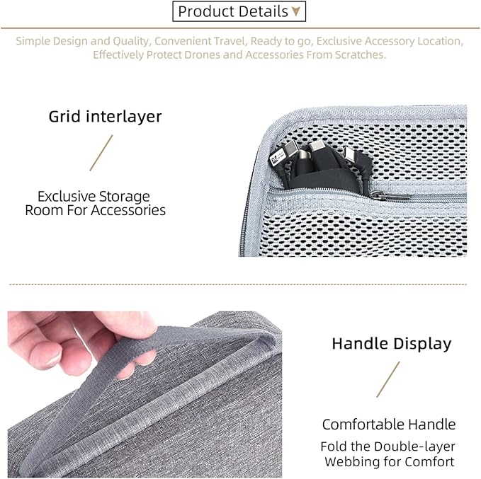 Osmo Mobile 7P Storage Case, Portable Shoudler Bag for DJI OM7/7P Smartphone Gimbal Stabilizer Accessories Oganizer Bag Box for DJI Osmo Mobile 7
