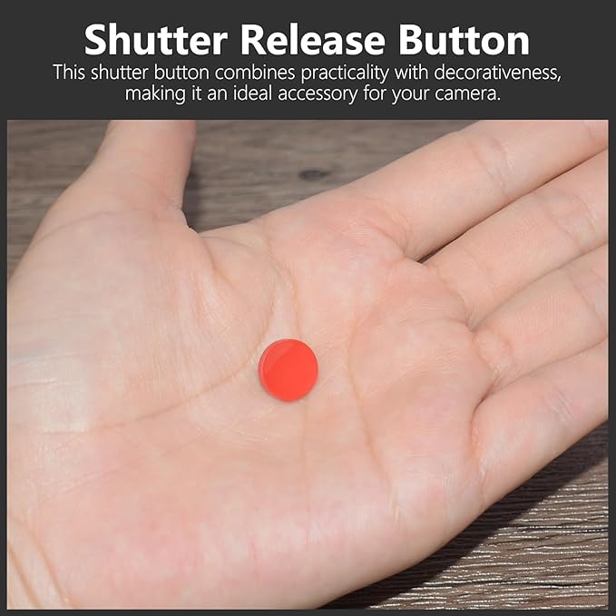 5 Pack Shutter Release Button,Pure Copper Concave Surface Camera Button for Fuji X-M5 XT50 X-T5 X-T4 X-T3 X-T2 X-T30 X-T30 II X-T20 X-T10 X100VI X100V (Red)