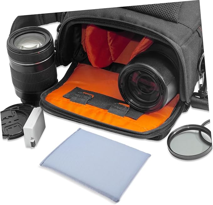 jojofuny 4pcs Padded Camera Bag Dividers for Lens and Accessories Shockproof Organizer Insert for and Mirrorless Cameras Portable for Travel and Outdoor Use