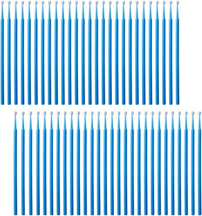 100 Pack Phone Charge Port Cleaning Tool kit,Bendable Mini Soft Round Brushes Cleaner Compatible with iPhone 11 Pro Speaker Tablet Camera Laptop Computer Smartphone, Blue