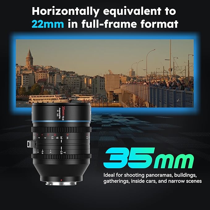 SIRUI 35mm T2.9 1.6X Full-Frame Anamorphic Lens Cinema Lens (RF Mount)