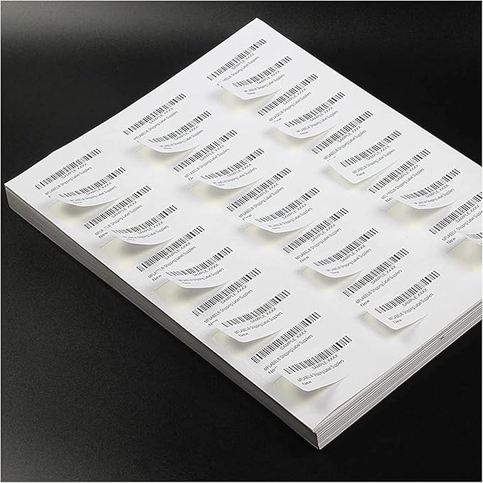 30 UP Labels 1" x2-5/8 Mailing Shipping Address FBA Label for Laser/Inkjet Printers, White Blank Sticker Name Tags, Printable Address Label (4000 Sheets, 120,000 Labels)