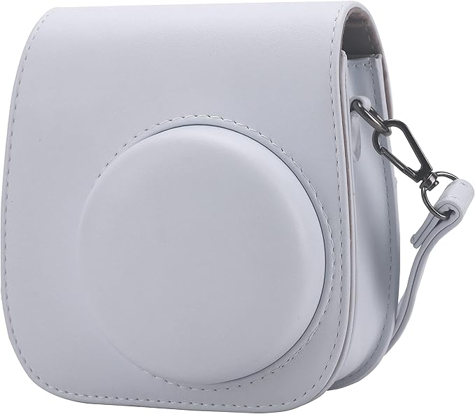 Frankmate Protective Case Compatible with Fujifilm Instax Mini 12 11 9 8 Instant Film Camera with Accessory Pocket and Adjustable Strap