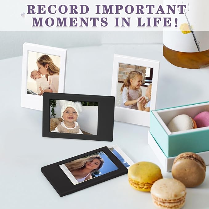 CAIYOULE Mini Picture Frame for Instax Mini 12/11/EVO/SE/8/7+/99 3'' Film-Classic for Polaroid 2.15x3.4 Photo Frame (10 Pack)