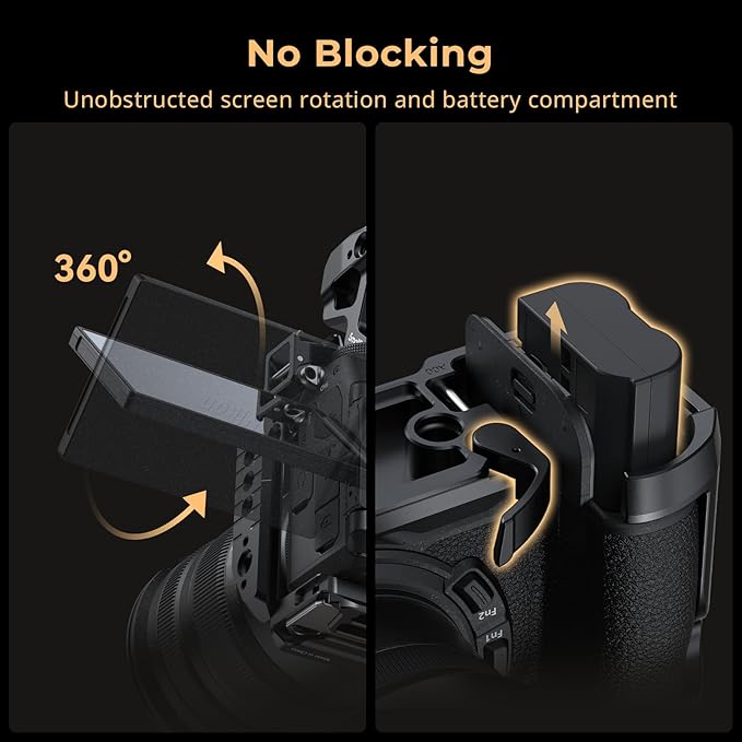 SmallRig Z6 III Camera Cage for Nikon Z6 III, Aluminum Alloy Camera Full Cage with Anti-Twist Design, Quick Release Plate for Arca-Swiss - 4519