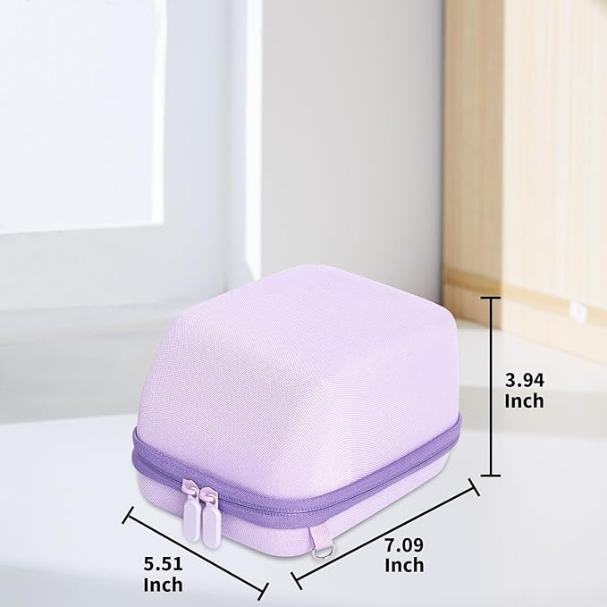 Kuprusar Camera Case for Polaroid OneStep 2VF/Now+ Camera, Hard Carrying Case Protective EVA Storage Bag for One Step+/Now/Now+ Plus 2nd I-Type Instant Film Camera with Shoulder Strap, Purple