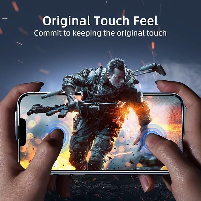 ruwa Privacy Screen Protector for iPhone 13/13 Pro/14/16e [2-Pack][6.1 Inch] Display Tempered Glass Film with Easy Installation Frame, Ultra HD, 9H Hardness, Scratch Resistant, Case Friendly