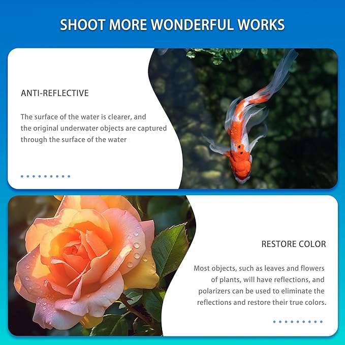 Zomei 37mm Clip On Phone Lens CPL Filter Kit, Universal Phone Camera Lens Clip with CPL Filter,Lens Cover and Bag for iPhone 16/16Pro/16Pro Max /15/14 Samsung Android Smartphones iPad and More
