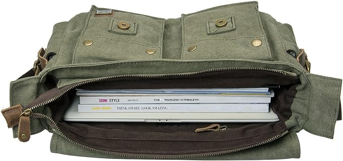 Men's Lightweight Vintage Waterproof Canvas DSLR SLR Shockproof Camera Shoulder Messenger Bag Sling Bag