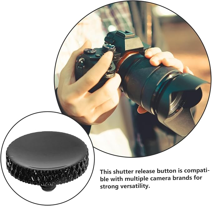 Gadpiparty 2pcs Soft Shutter Release Button for Camera Concave Design for Enhanced Stability Easy Installation for Professional Photographers and Travel Use