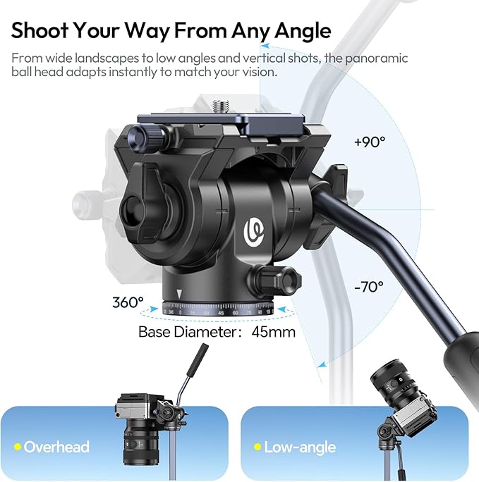 ULANZI HD02 Magic Arm Super Clamp Kit and Ombra Video Ⅱ Camera Tripod