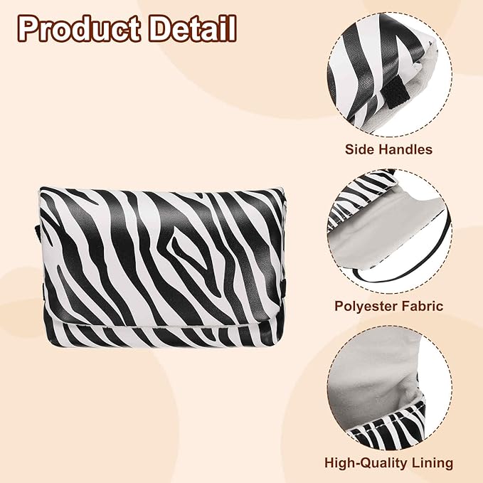 Nexarelle 2 Pcs Digital Camera Storage Bag, Nylon Polyester Multi-Purpose Small Portable Storage Bags for Photography CCD Machine Women Men Travel Cosmetic Clutch Purse, Black and White