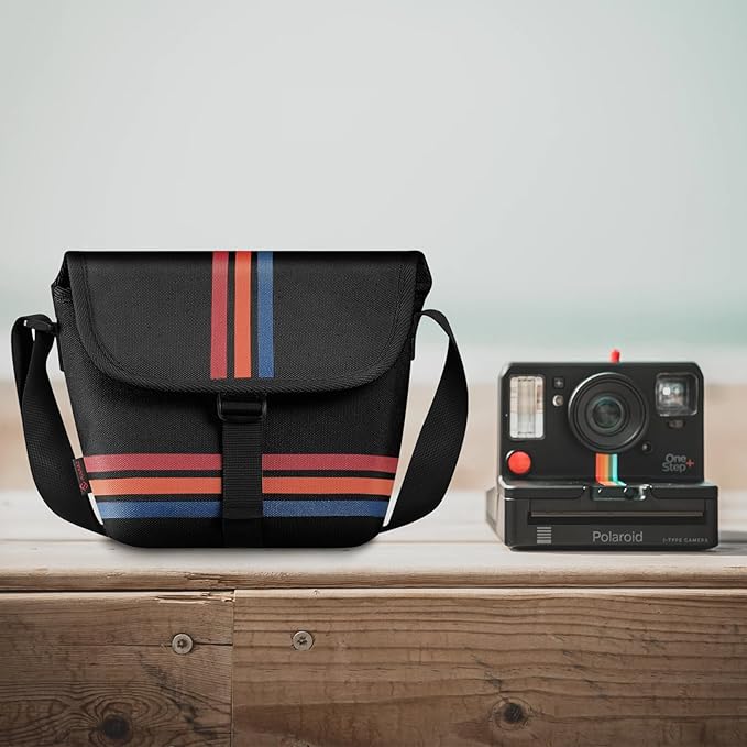 FINTIE Crossbody Camera Bag Compatible with Polaroid Now+ Generation 3rd/2nd/1st I-Type, Polaroid Flip, OneStep 2 VF, I-2 Instant Film Camera Travel Sling Case with Adjustable Strap