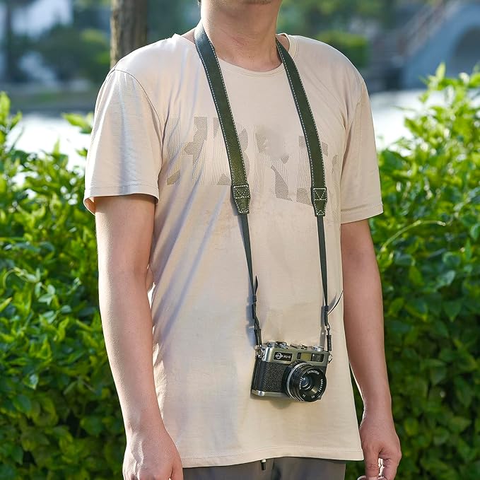 camera shoulder strap, safety tether camera neck strap, micro single PU leather shoulder strap, suitable for various cameras.