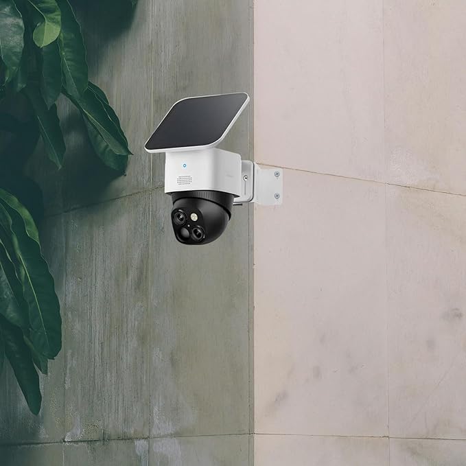 Metal Exterior Outside Wall Corner Mount for Security Camera, Metal Corner Mount Compatible with Eufy SoloCam S340/E30/E42/4G LTE Cam S330 Surveillance Camera System for Outdoor and Indoor,White