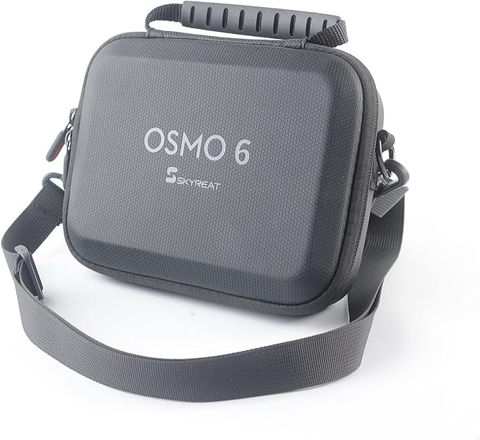 Skyreat Osmo Mobile 6 Case,PU Leather Portable Storage OM 6 Case Shoulder Bag for DJI OM 6 Smartphone Gimbal Stabilizer Accessories