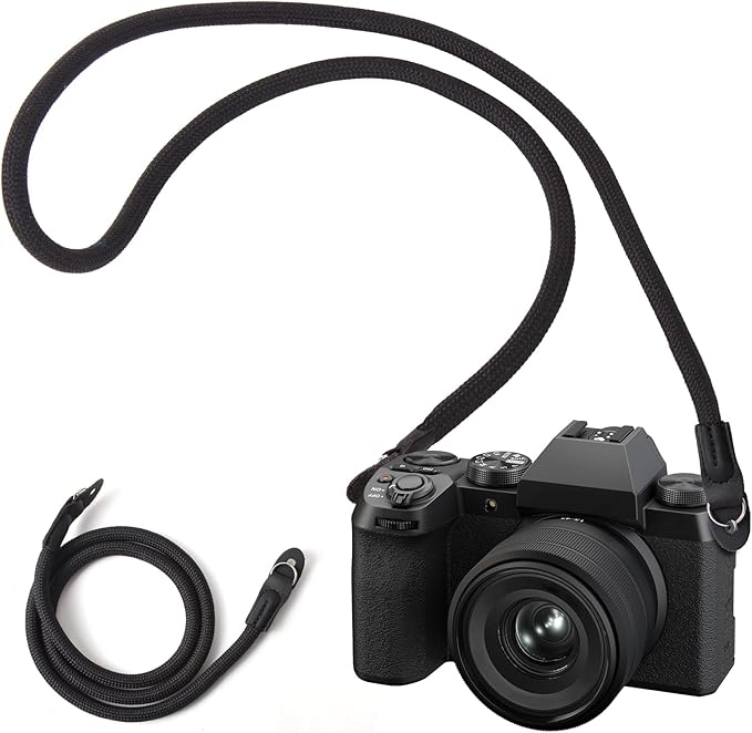 Camera Strap Compatible with Fujifilm x100vi,xt30 ii, x100v,xs10,x-s20,x-s20,x-t1,xt2,Nylon Climbing Rope Camera Neck Shoulder Strap Compatible with Fujifilm Camera