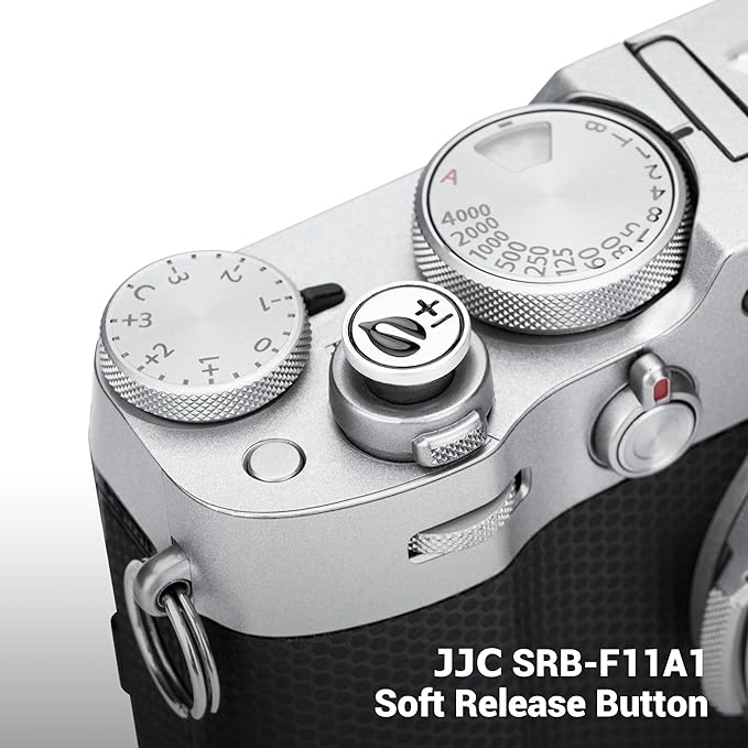 JJC Camera Soft Release Button, Shutter Button for Fuji Fujifilm X-M5 X-T5 X-T4 X-50T X-T30 III II X-PRO3 X00VI X100V X100 X-E5 X-E4 X Half Leica Q3 M10 M9 RX10 IV RX10 III Nikon Zf Df, Leaf Pattern
