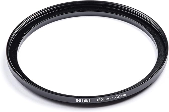NiSi 62-72mm Pro Step-Up Ring - Threaded Stepping Adapter, 62mm Male Lens Attachment 72mm Female Filter and Accessory Thread - Anodized Aluminum, Matte Black Finish