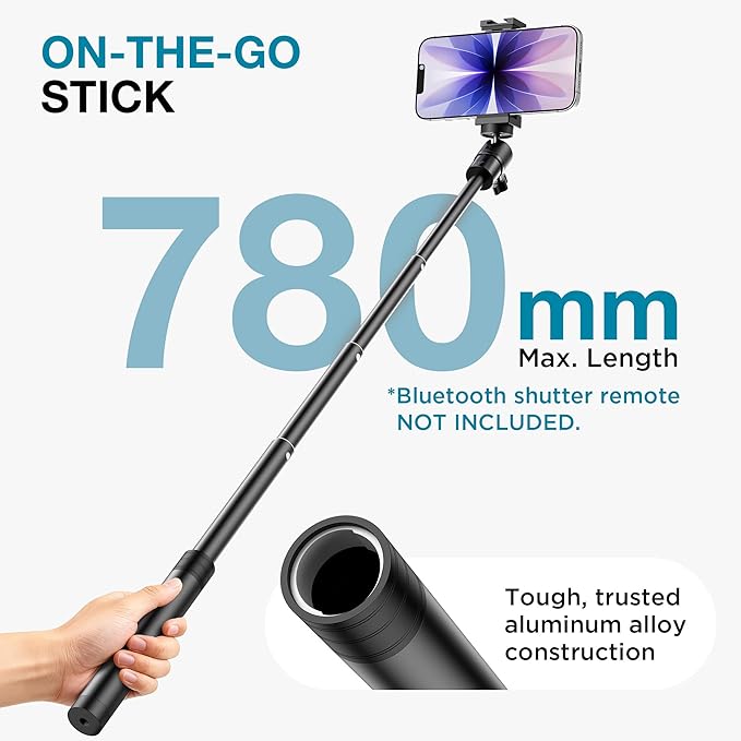InnoGear Webcam Stand, 31" Telescopic Webcam Mount Vlogging Stick with Phone Holder Web Cam Stand for Logitech Webcam C922 C930e C920S C920 C615 C960 C920x BRIO 4K NexiGo N60, Phones, Cameras