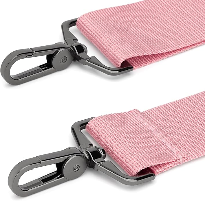 RAINYEAR 59 Inch Shoulder Strap for Bag, Adjustable Soft Padded Replacement Shoulder Strap with Metal Hooks for Messenger Bag