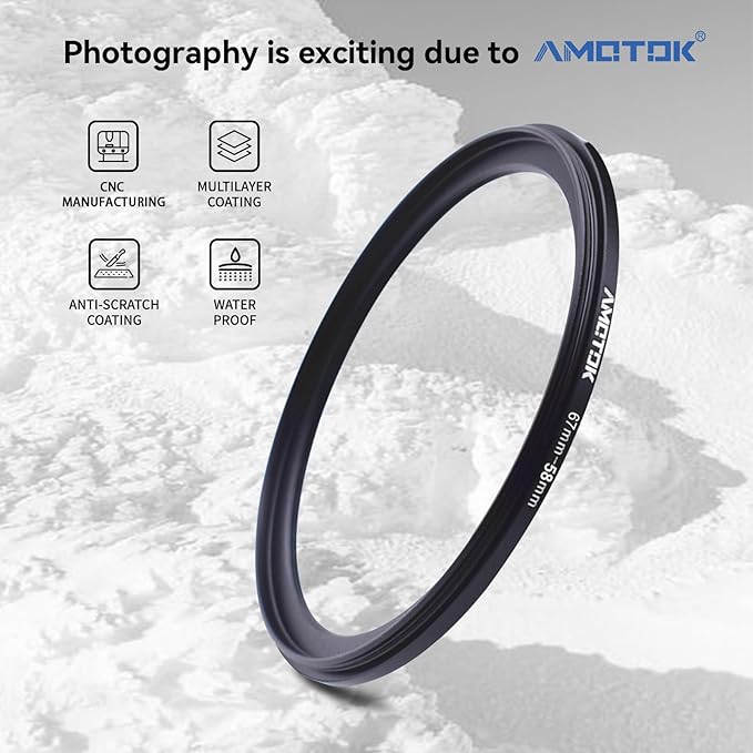 67mm Lens to 58mm Camera Lens Adapter,67mm-58mm Filter Step-Down Ring,Compatible All 58mm Filter Accessory.Made from CNC Machined