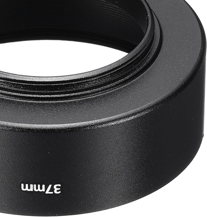 PATIKIL 37mm Lens Hood, Standard Focus Frosted Surface Anti-Reflective Inside Hood for Camera Lens, Black for Nikon, for Fujifilm, for Pentax, for Leica
