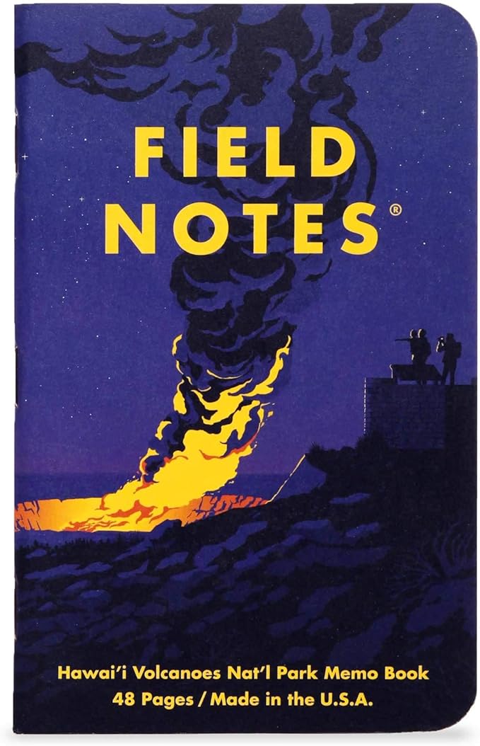 Field Notes: National Parks Series (Series F - Glacier, Hawai'I Volcanoes, Everglades) - Graph Paper Memo Book 3-Pack - 3.5 x 5.5 Inch