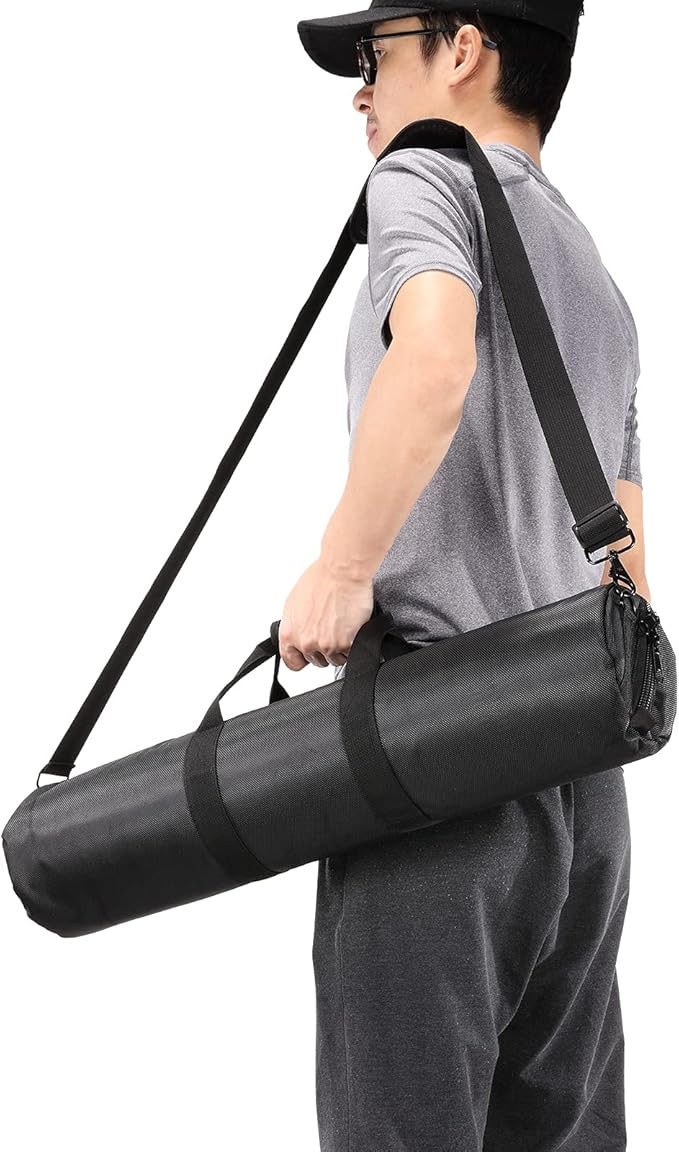 49in/125cm Tripod Carrying Case, Heavy Duty Nylon Bag With Shoulder Strap, Padded for Light Stand, Tripods, Monopods, Umbrellas, Softboxes, Boom, Speaker, Mic Stands
