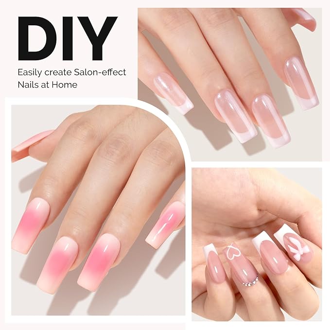 MelodySusie Medium Square X Nail Tips - 300Pcs 15 Sizes Clear Acrylic, Half Matte Full Cover Press on Nails for DIY Extension & Salon Use, Pre-Shaped for Long-Lasting Manicure