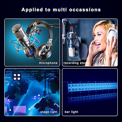 XLR Cables, XLR Microphone Cable 6 ft 6 Pack, Gold-Plated 3-pin XLR Speaker Cable Male to Female Balanced Mic Cable