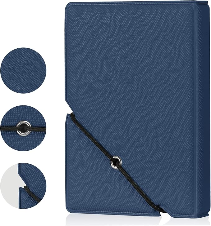 Lifting Mini Photo Album with 28 Pocket 2x3 Inch Pictures Fits for Fujifilm Instax Mini 7s 8 9 11 25 26 40 50s 90 Evo Z2300 Instant Camera, Polaroid Snap,Kpop Photocard Holder (Marine Blue)